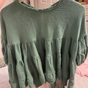 The Briana Top - Forest Green